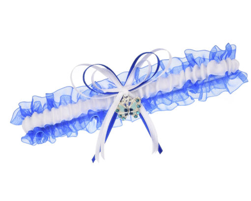 Strumpfband Butterfly Blau